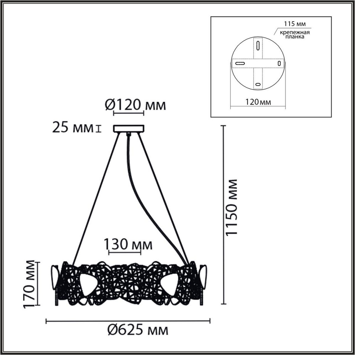 Люстры Люстра подвесная LUMION 6582/8 QUEENY 