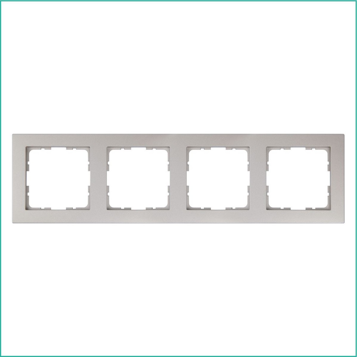 JASMART G - розетки и выключатели Рамка JASMART G-Classic 4-постовая шампань G1004CH