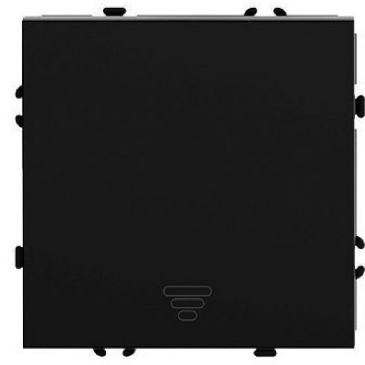 Эмили - Розетки и выключатели Stekker Выключатель 1-клавишный самовозвратный STEKKER Эмили RSW10-5112-05 черный уголь soft touch 50326