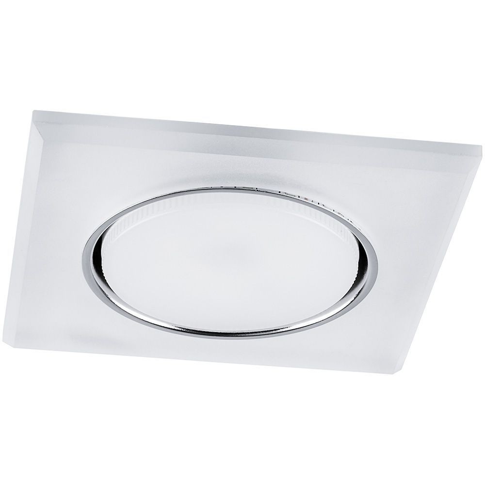 Встраиваемые светодиодные светильники Светильник встраиваемый Feron CD5022 с белой LED подсветкой GX53 белый матовый квадрат 32661