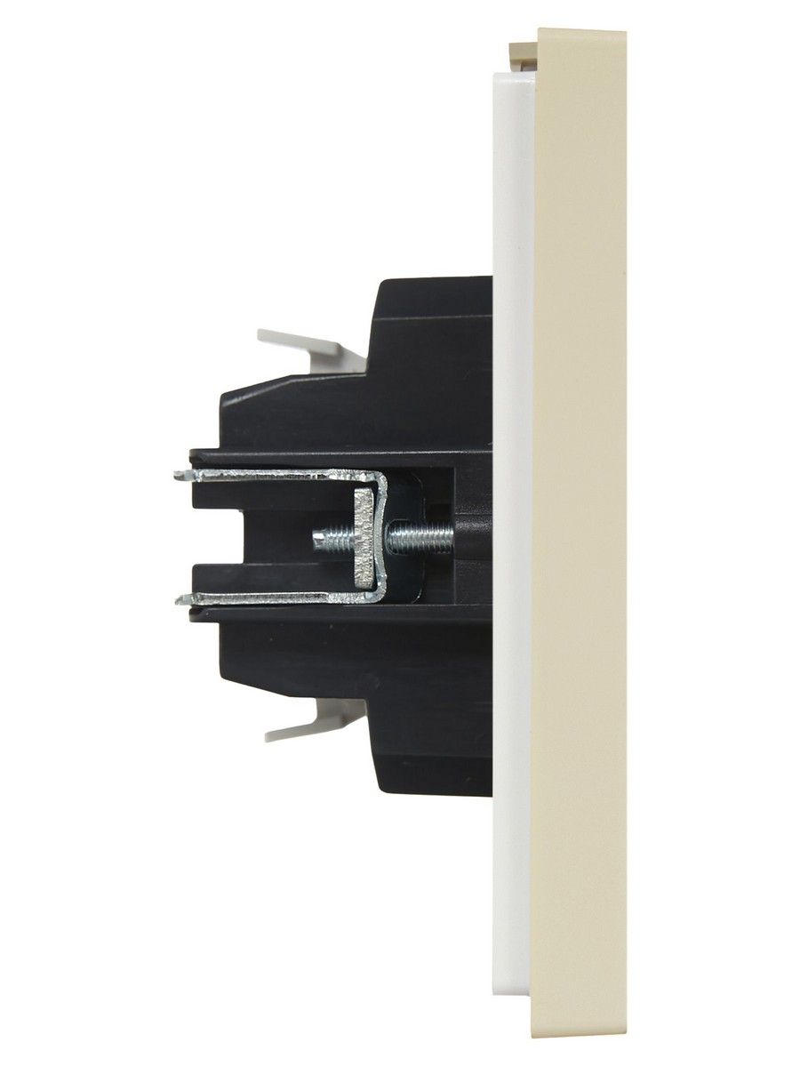 IEK FORTE&PIANO Ваниль Выключатель IEK FORTE&PIANO Ваниль 2-кл проходной с индикатором 10А FP408