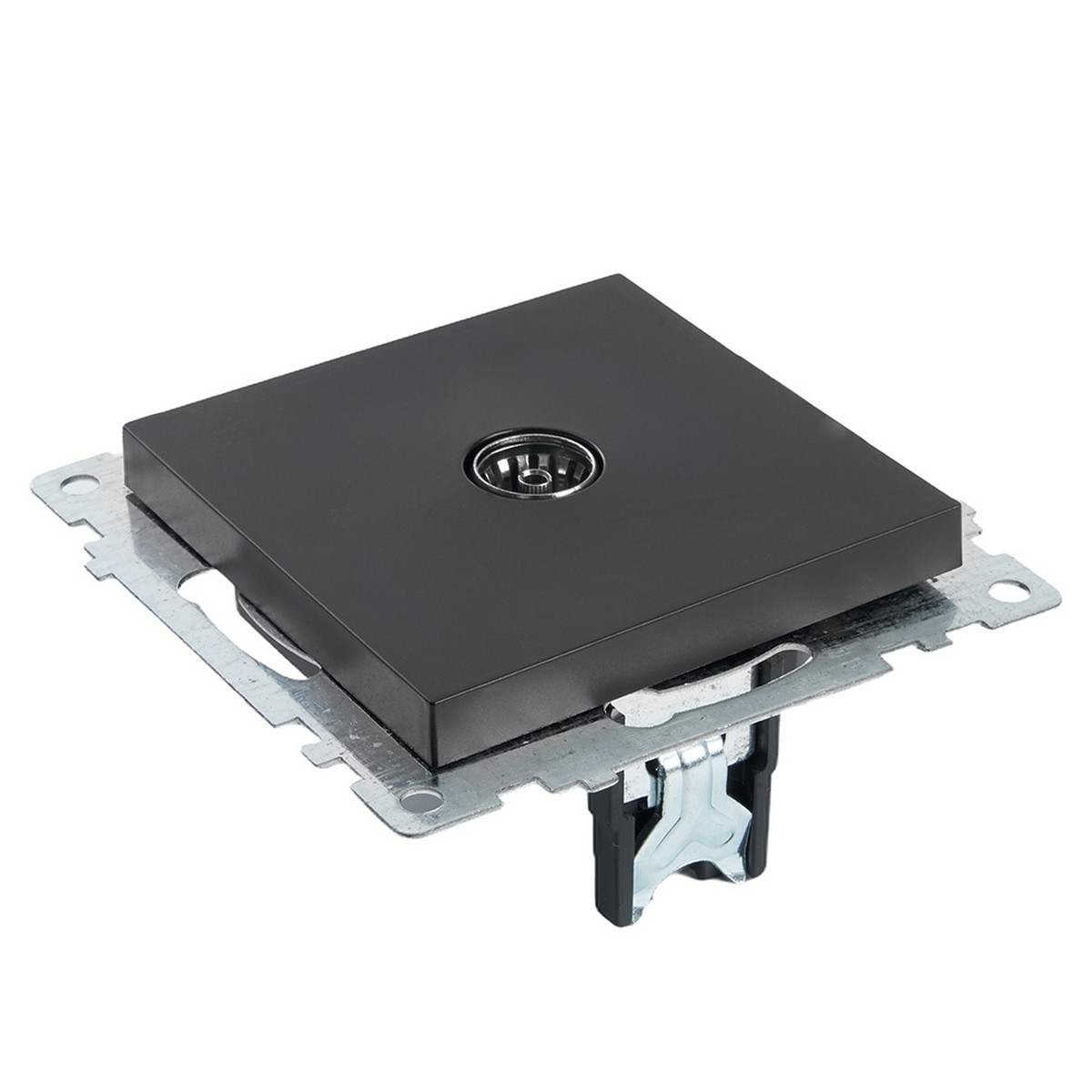 Катрин - Розетки и выключатели Stekker Розетка телевизионная 1-местная STEKKER GLS00-7108-05 75 Ом 5-862МГц Катрин черный 39614