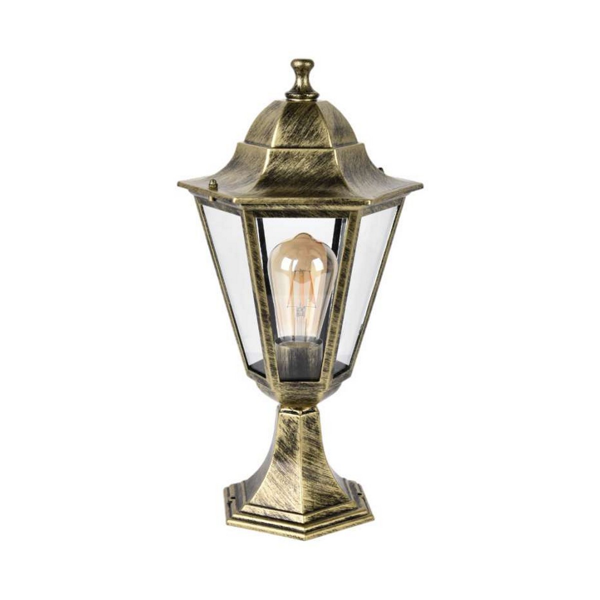 Уличные светильники на постамент Светильник садовый LEEK GL6 E27 напольный бронза  LE062601-0019