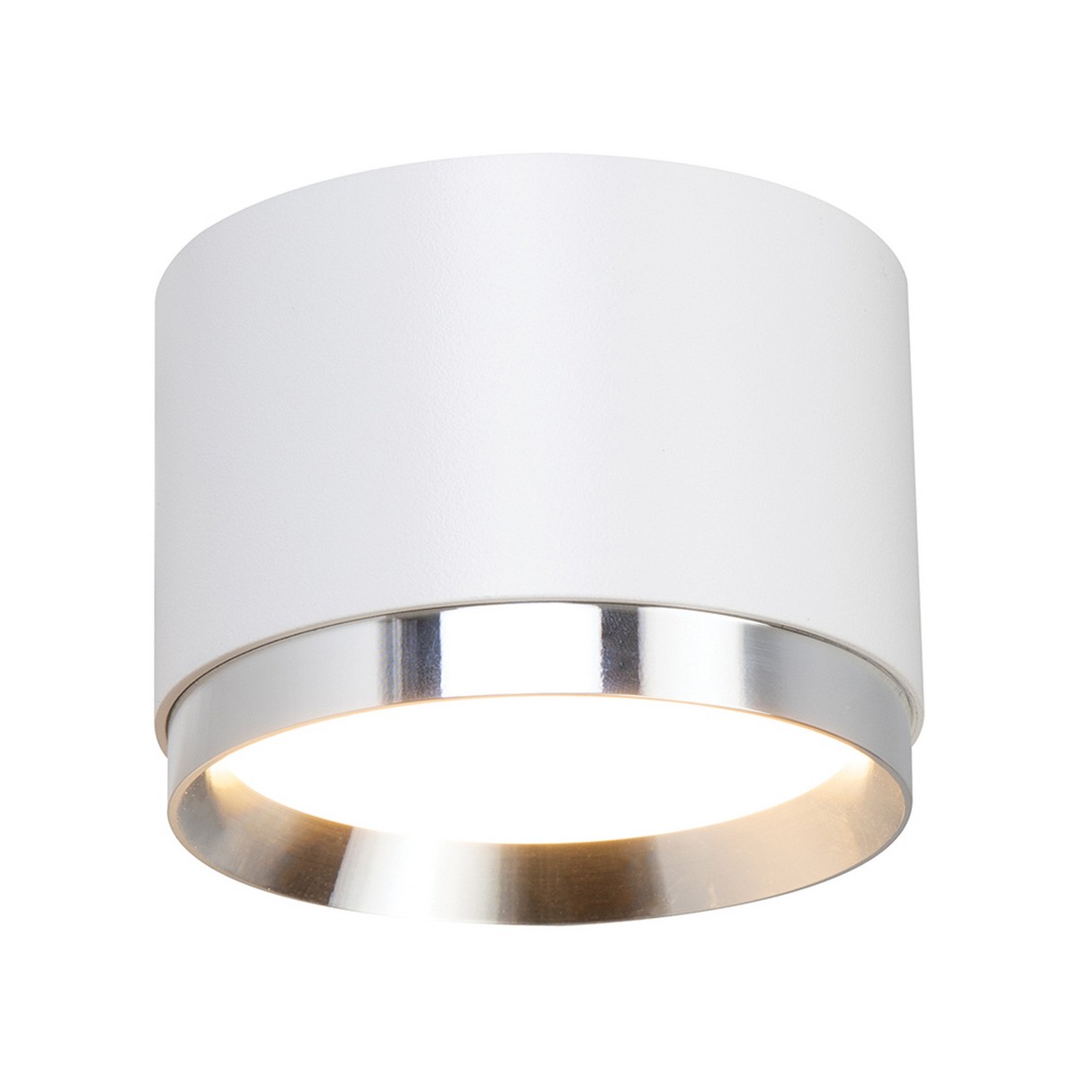 Светильники споты светодиодные Светильник потолочный Feron HL459 Barrel DUET 12W GX53 белый + хром IP20 51688 