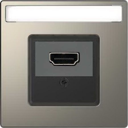 Merten D-Life Никель Розетка HDMI Merten D-Life никель