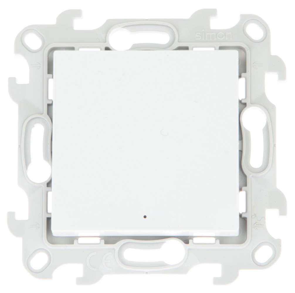 Розетки и выключатели Simon 24 Белые Переключатель Одноклавишный Simon 24 Белый с подсветкой 2450204-030