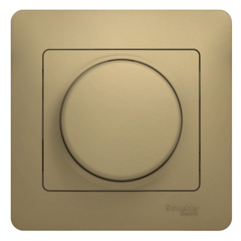 Glossa Титан Светорегулятор (диммер) Systeme Electric Glossa Титан поворотный, 300Вт  GSL000434