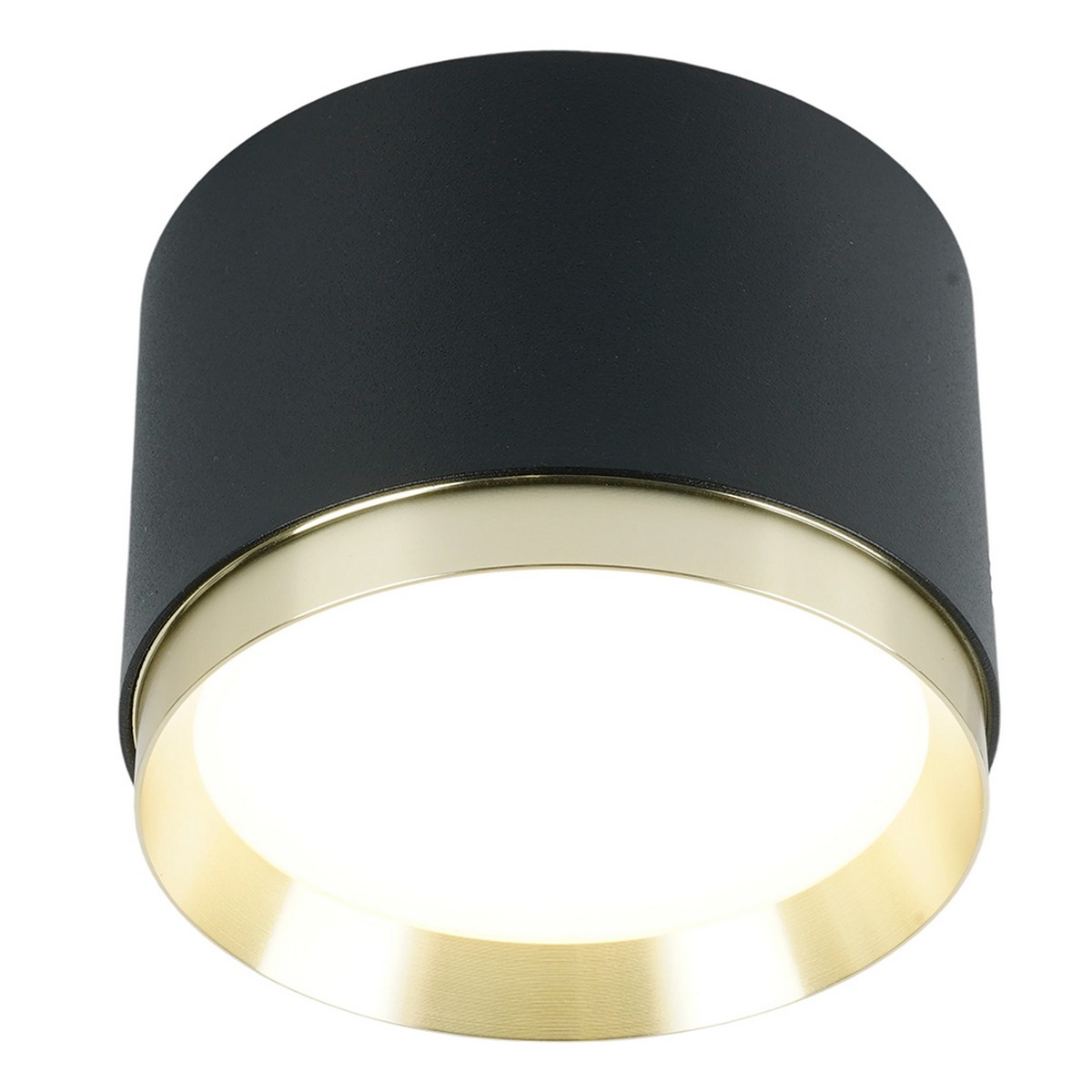 Светильники споты светодиодные Светильник Feron потолочный Barrel DUET HL459 GX53 черный + золото IP20 52021 