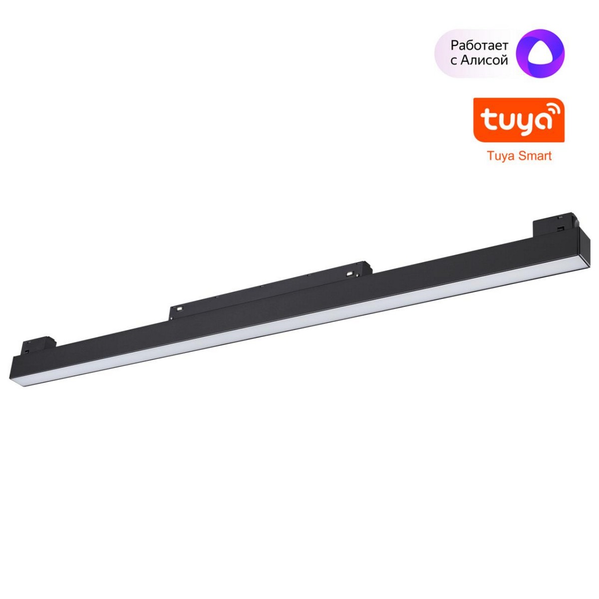 Трековые светодиодные светильники Трековый смарт-светильник диммир. со сменой цв.температуры (управление - пульт ДУ/Tuya Smart Life) NOVOTECH 359631 FLUM