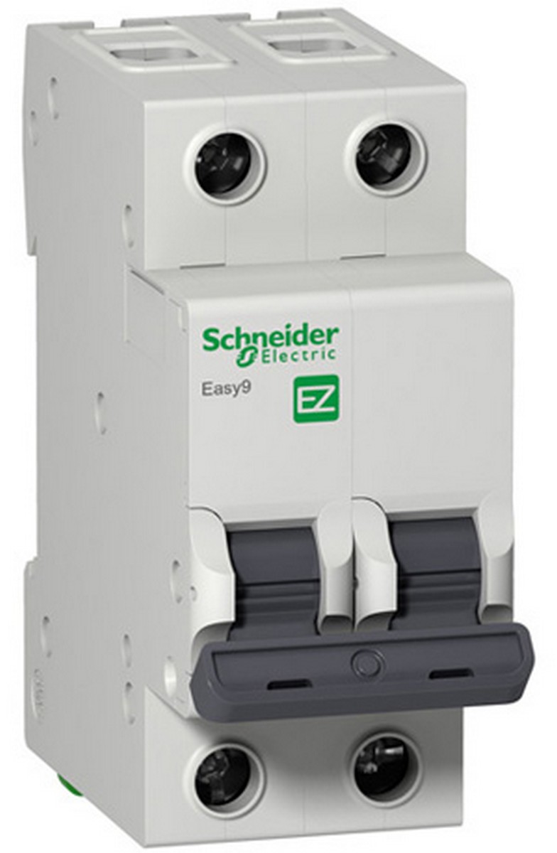 2 полюсные (двухполюсные) Автоматический выключатель SCHNEIDER ELECTRIC EASY 9 2P 50A (С) 4,5kA EZ9F34250 