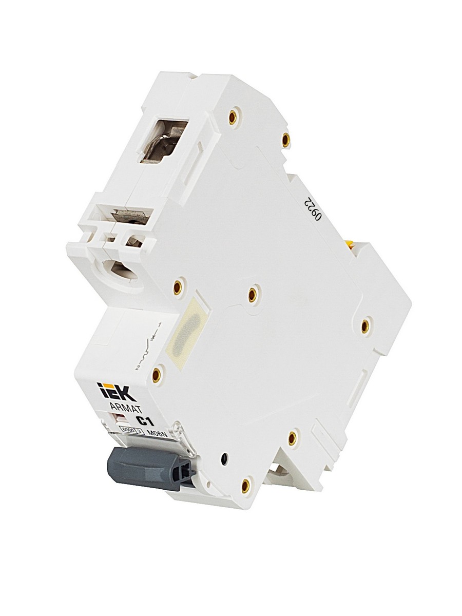 1 полюсные (однополюсные) Автоматический выключатель IEK ARMAT M06N 1P C 2А AR-M06N-1-C002 