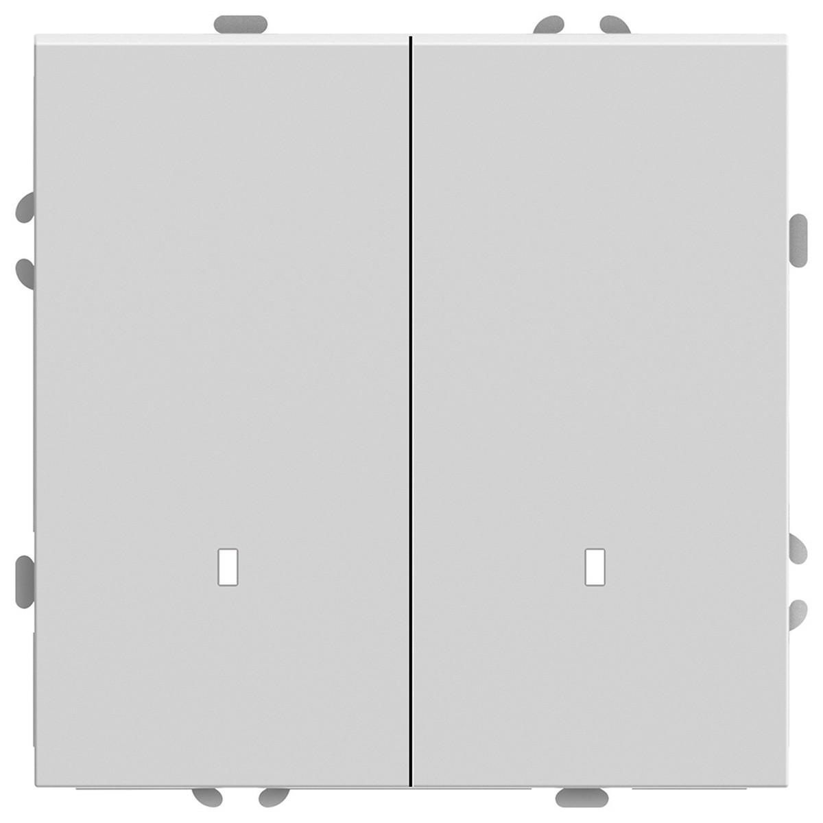 Эмили - Розетки и выключатели Stekker Выключатель 2-клавишный c индикатором STEKKER Эмили RSW10-5102-01 белый фарфор soft touch 49864