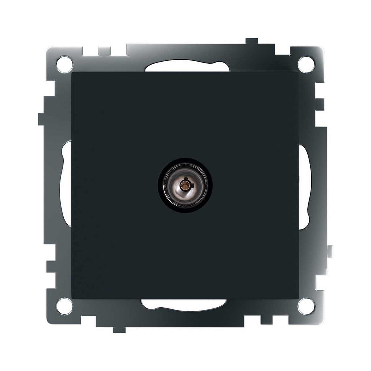 Катрин - Розетки и выключатели Stekker Розетка телевизионная 1-местная STEKKER GLS00-7108-05 75 Ом 5-862МГц Катрин черный 39614