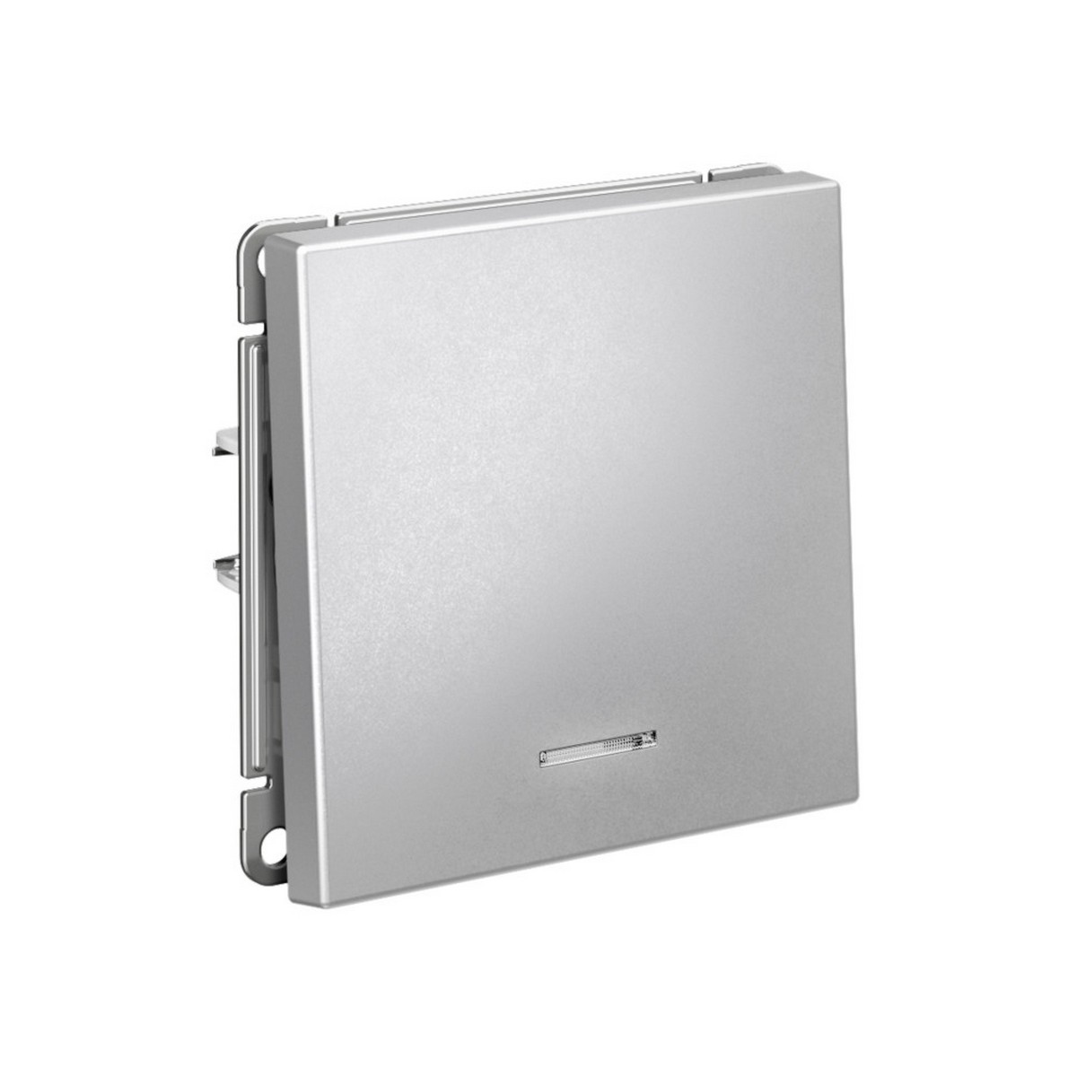 ArtGallery Алюминий Выключатель SE ArtGallery Алюминий 1-клавишный с подсветкой, быстрозажим. клем. GAL000313S