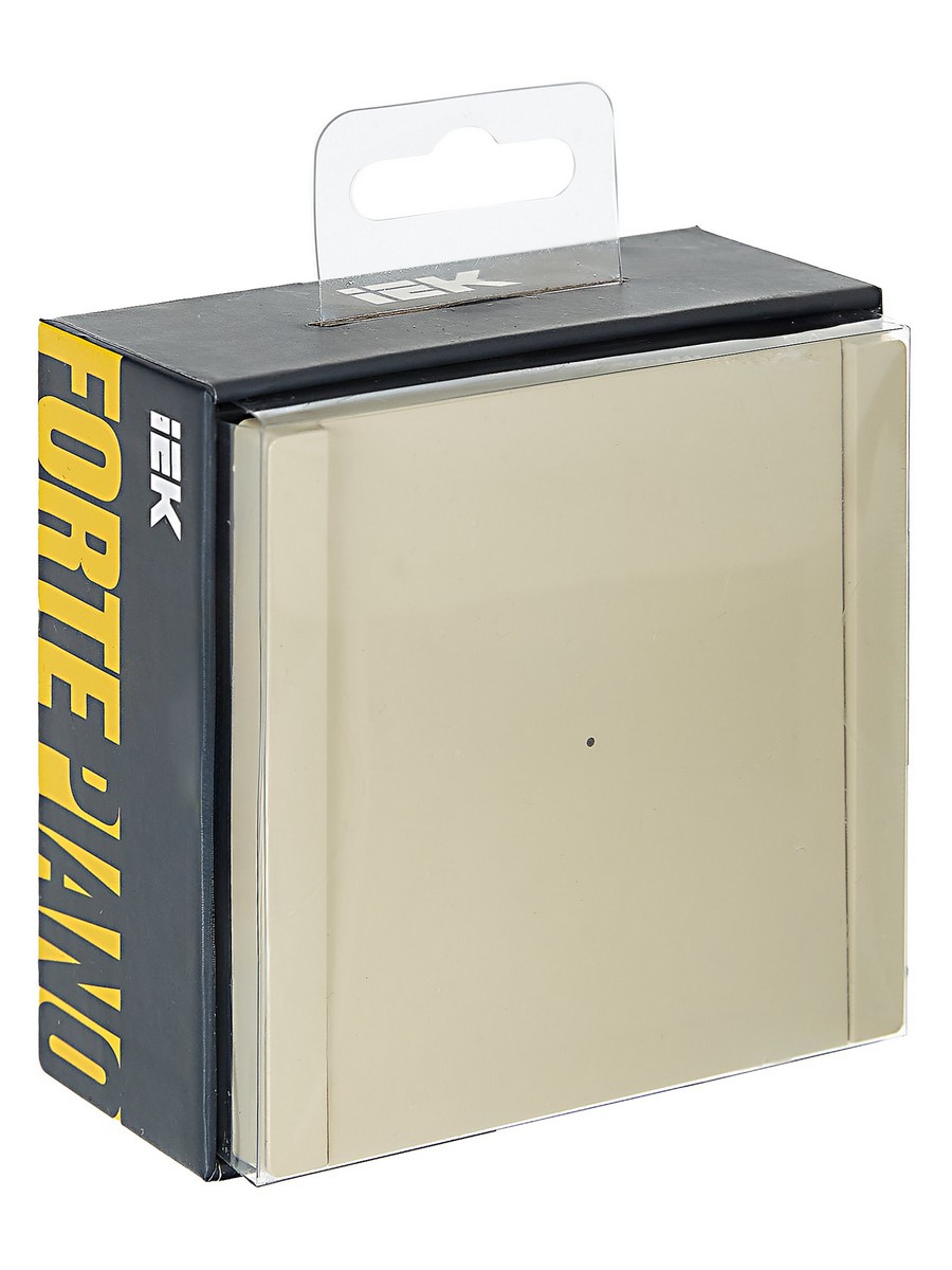 IEK FORTE&PIANO Ваниль Выключатель IEK FORTE&PIANO Ваниль 1-кл проходной с индикатором 10А FP404