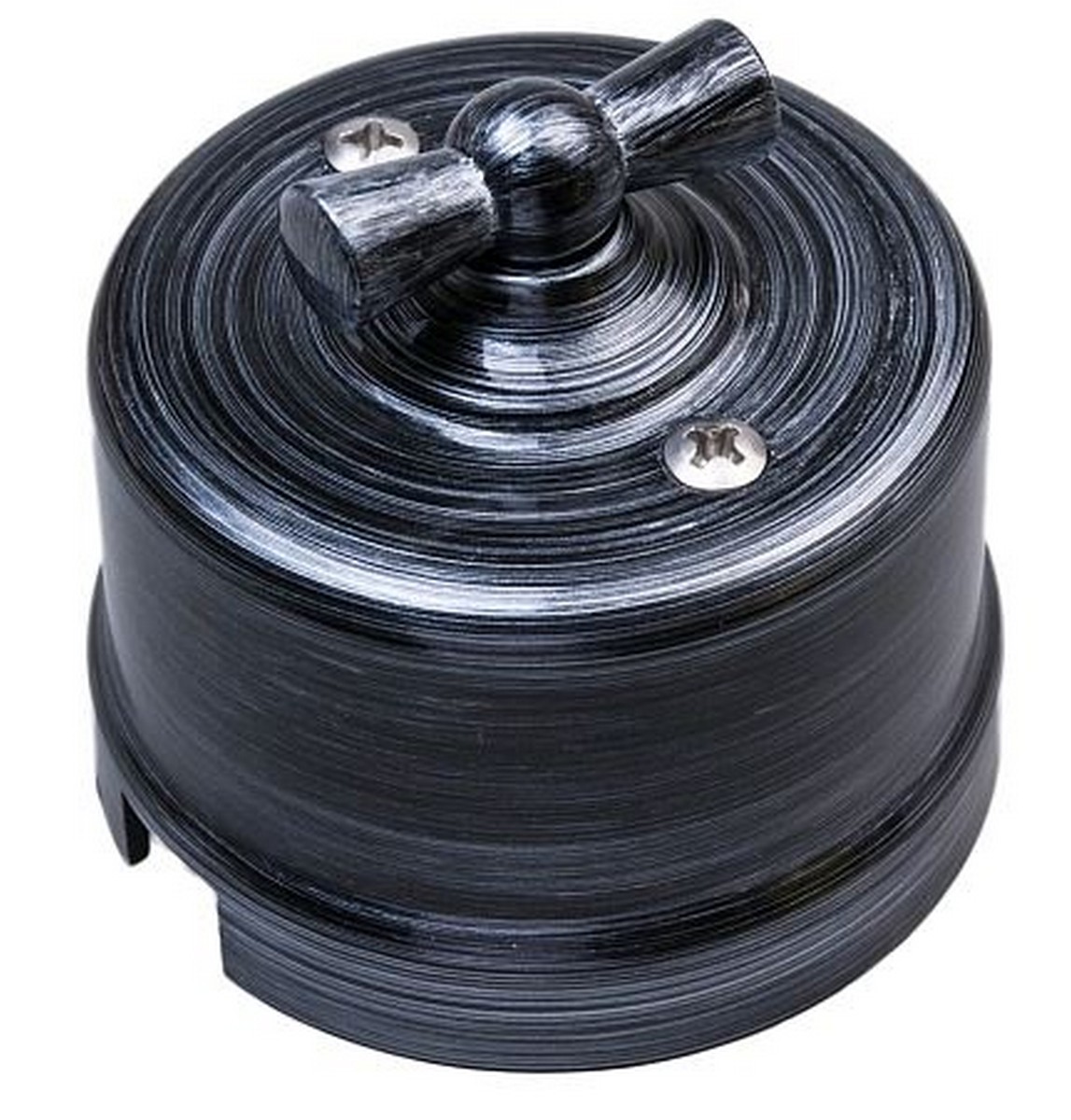 Bironi Лизетта - Ретро розетки и выключатели Выключатель 2-кл BIRONI Пластик Серебряный B1-202-11