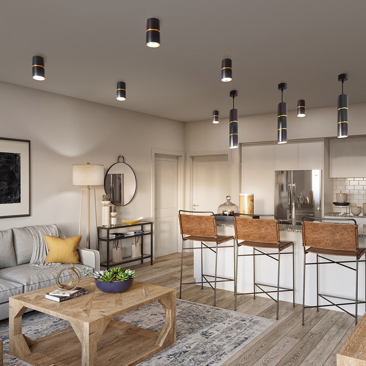 Светильники споты светодиодные Светильник спот потолочный Feron ML186 Barrel ZEN GU10 чёрный золото 48639 