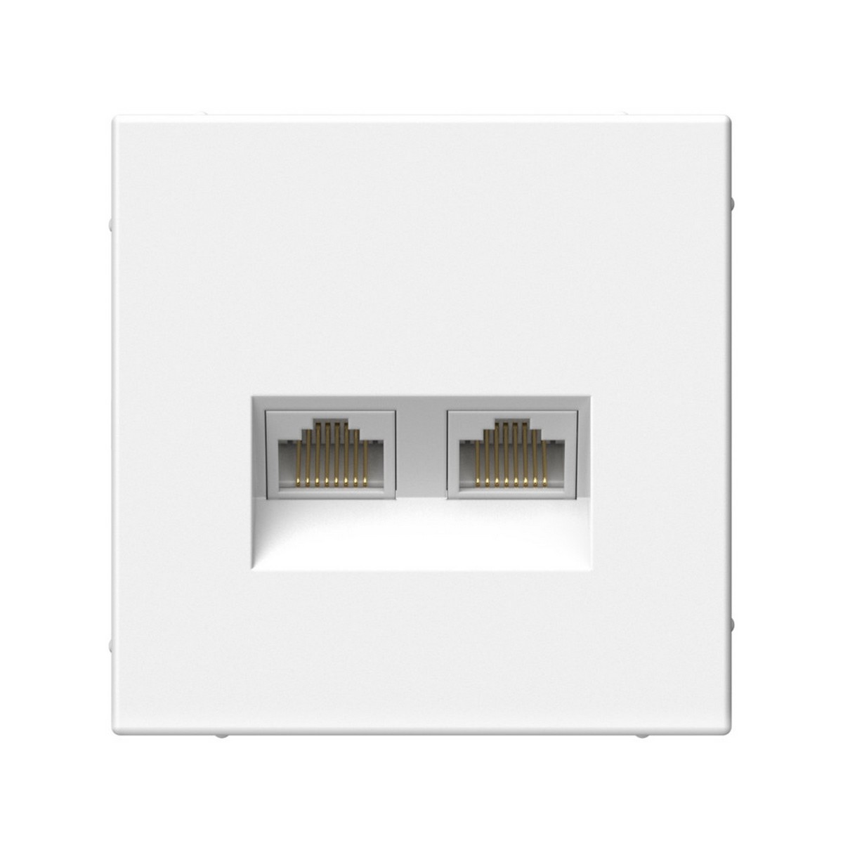 ArtGallery Лотос Розетка Systeme Electric ArtGallery Лотос двойная компьютерная RJ45+RJ45 кат.6А GAL001388
