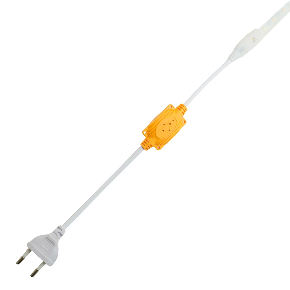 Светодиодная лента белая теплая Лента светодиодная SAFFIT SST20 60SMD(2835)/м 6Вт/м 220V 50м 3000K IP65 55243 (цена за метр, продается кратно 50 