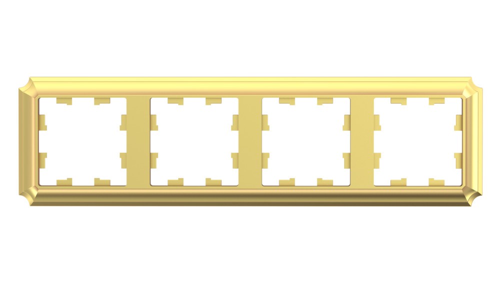 AtlasDesign Рамки Antique Рамка Systeme Electric AtlasDesign Antique Золото 4-ая, универсальная ATN101604