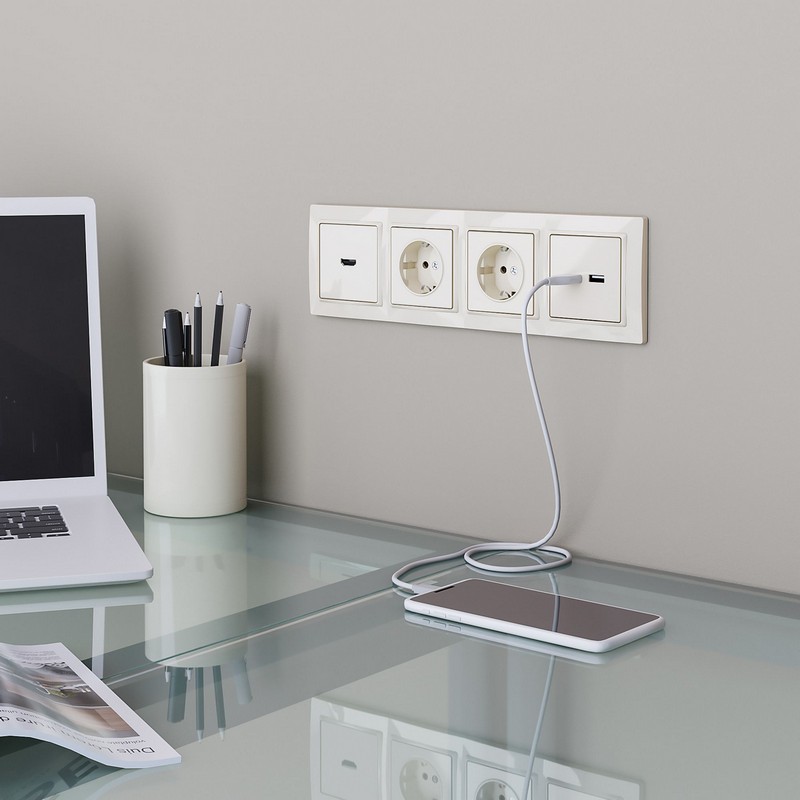 Werkel Слоновая кость механизмы Розетка HDMI Werkel (слоновая кость) W1186003