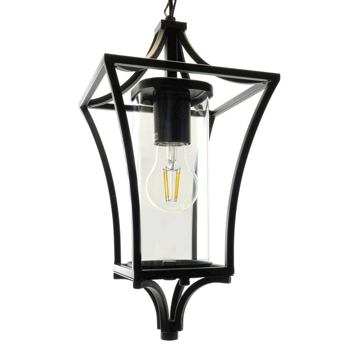 Уличные светильники на цепочке Светильник садово-парковый Feron PL735 на цепочке E27 черный 51271