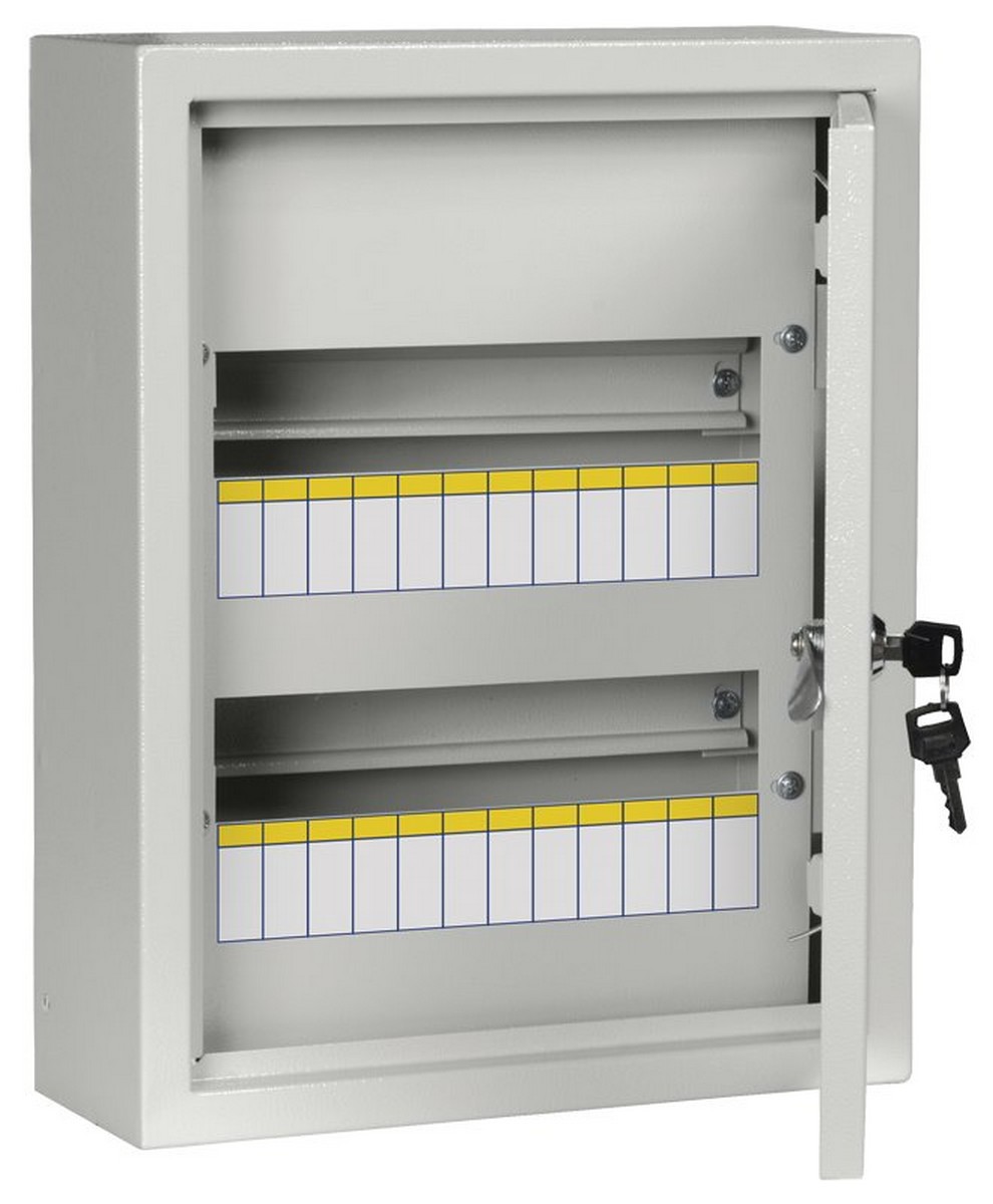 Металлические щиты и корпуса Корпус металлический IEK TITAN 3 ЩРн-24 (395х310х120мм) IP31 MKM14-N-24-31-Z 