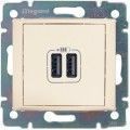 Legrand Valena Classic Кремовый Розетка USB 2-ая  Legrand Valena крем 774170