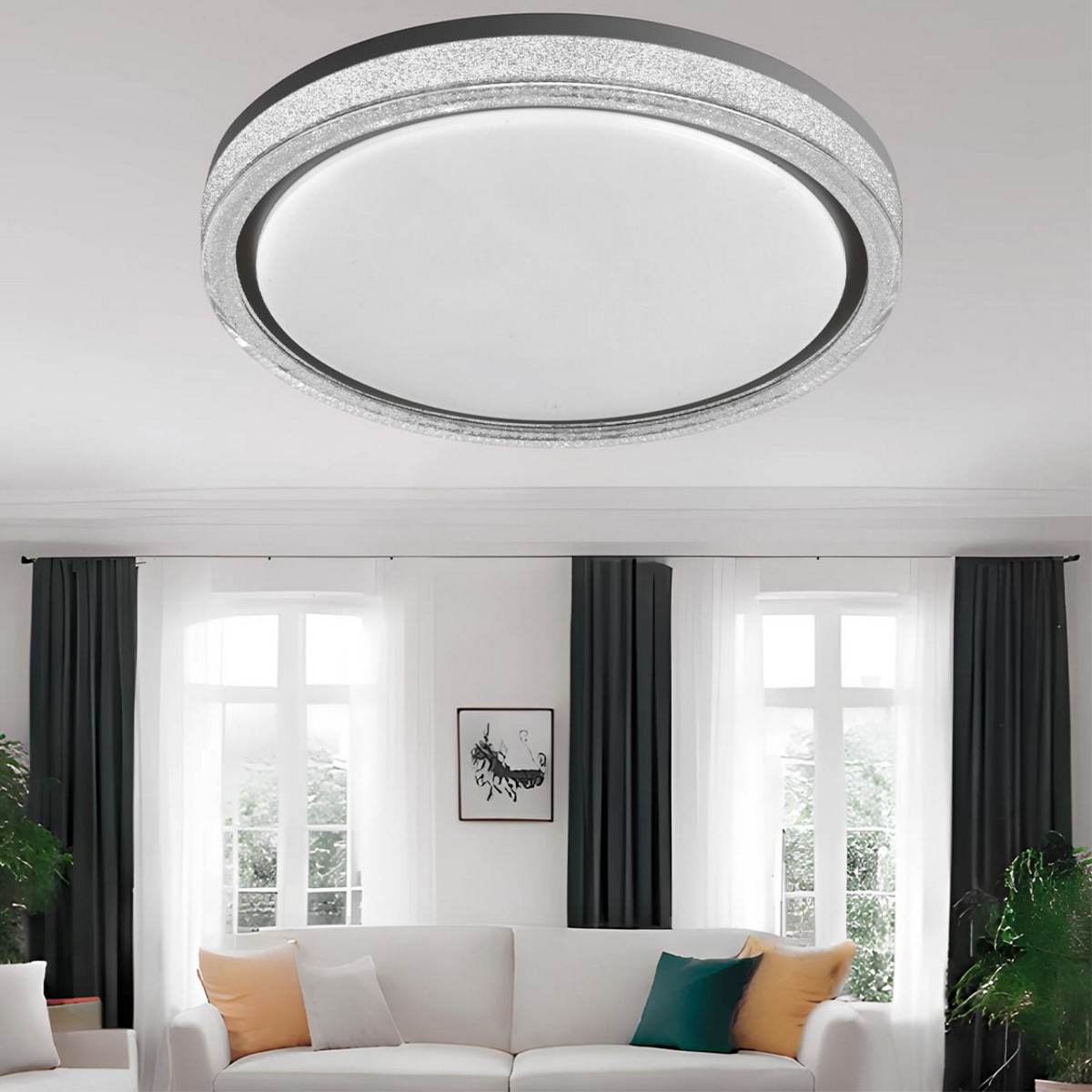 Управляемые светодиодные светильники и люстры Настенно-потолочный светильник СОНЕКС 7781/DL KRISTY 