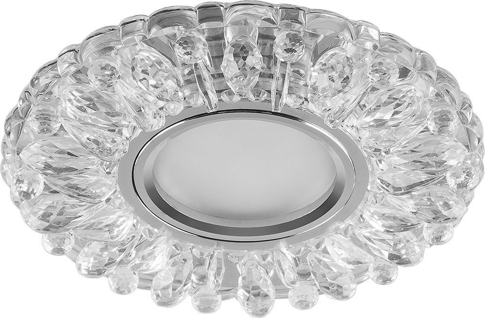 Встраиваемые светодиодные светильники Светильник встраиваемый Feron CD914 с LED подсветкой MR16 белый 28985