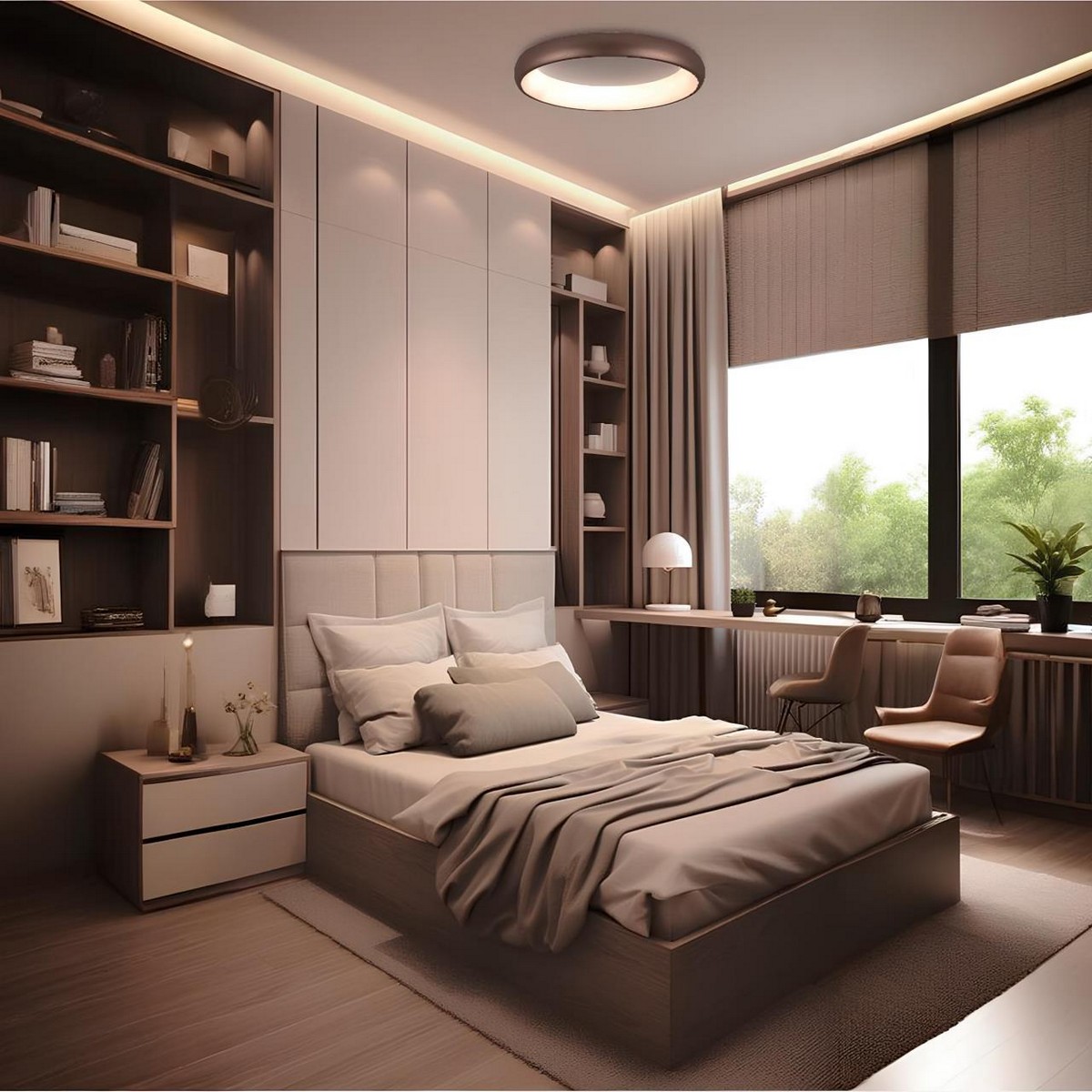 Накладные светодиодные светильники Потолочный светильник СОНЕКС 7773/56L CHOCO 