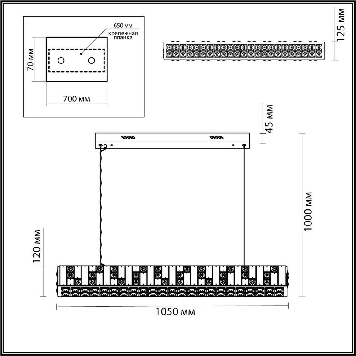 Люстры Люстра ODEON LIGHT 5072/50L CROSSA 