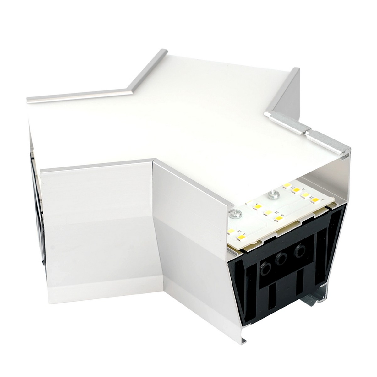 Линейные светодиодные светильники Светильник коннектор Feron AL4036Y 5W 3000К-4000К-6400K Y-образный серебро RetailRay 51873