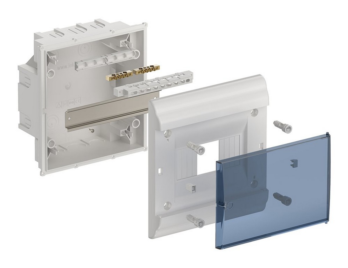 Пластиковые боксы и щиты IEK Корпус пластиковый IEK PRIME встраиваемый ЩРВ-П-6 белый IP41 MKP82-V-06-41-20