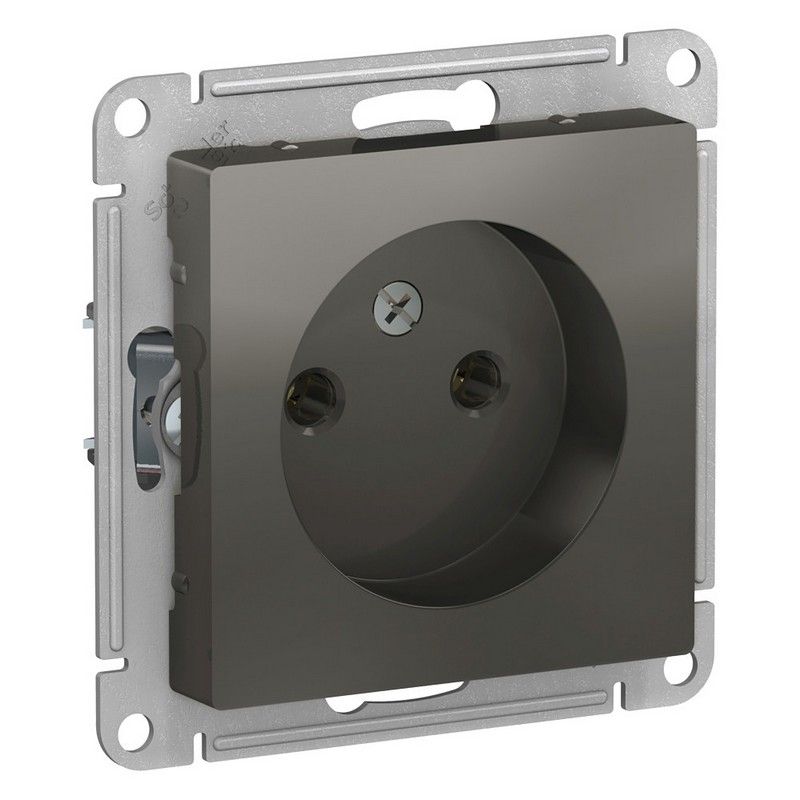 AtlasDesign Сталь Розетка Systeme Electric AtlasDesign Сталь б/з, 16А, ATN000941