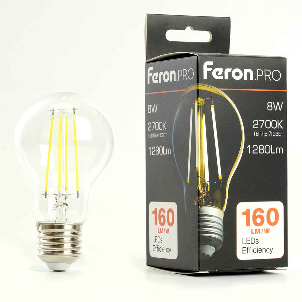 E27 Лампа светодиодная Feron.PRO LB-1108 Шар E27 8W 175-265V 2700K 48892 