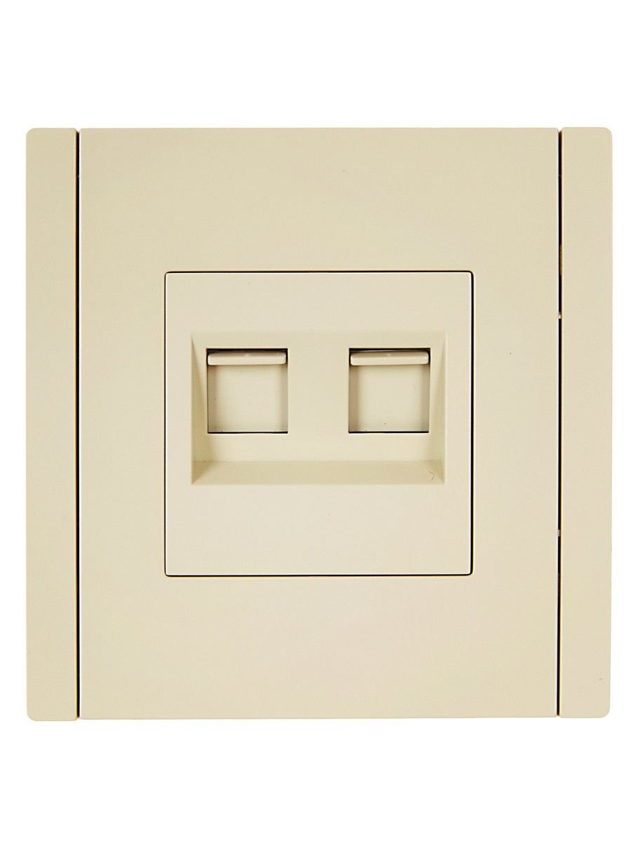 IEK FORTE&PIANO Ваниль Розетка IEK FORTE&PIANO Ваниль комп. 2-ая RJ45 кат.5E FP433