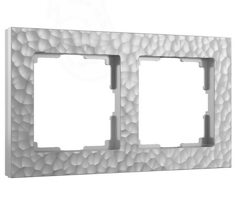 Рамки Werkel Hammer Рамка Werkel на 2 поста Hammer (серебряный) W0022406