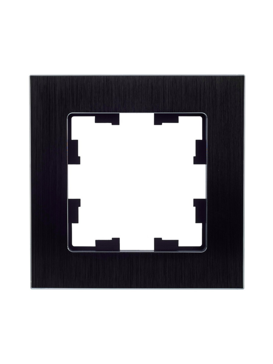IEK Brite Рамки Рамка IEK BRITE 1-местная РУ-1-1-БрЧ металл черный BR-M12-M-K02