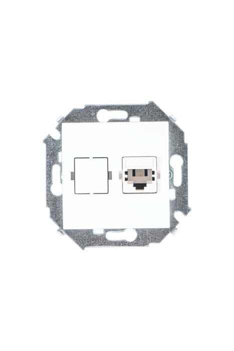Розетки и выключатели Simon 15 Белый Розетка телефонная Simon 15 Белая RJ11 1591480-030