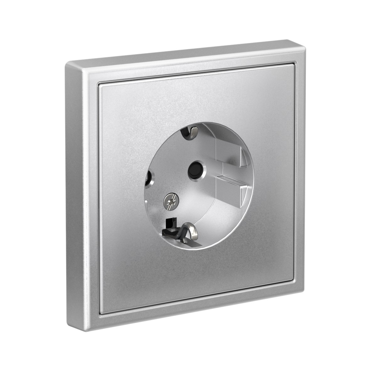 ArtGallery Алюминий Розетка Systeme Electric ArtGallery Алюминий с заземлением со шторками 16А GAL000345