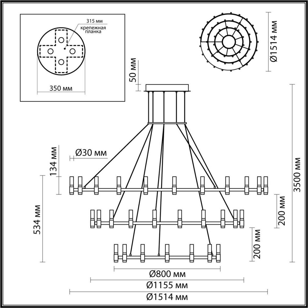 Люстры Люстра ODEON LIGHT 5009/204L Candel 