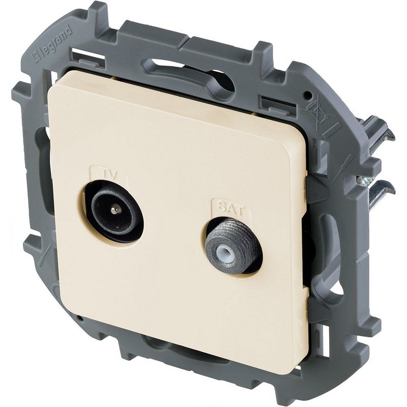 Legrand Inspiria Слоновая кость TV/SAT розетка Legrand INSPIRIA Слоновая кость звезда 673881