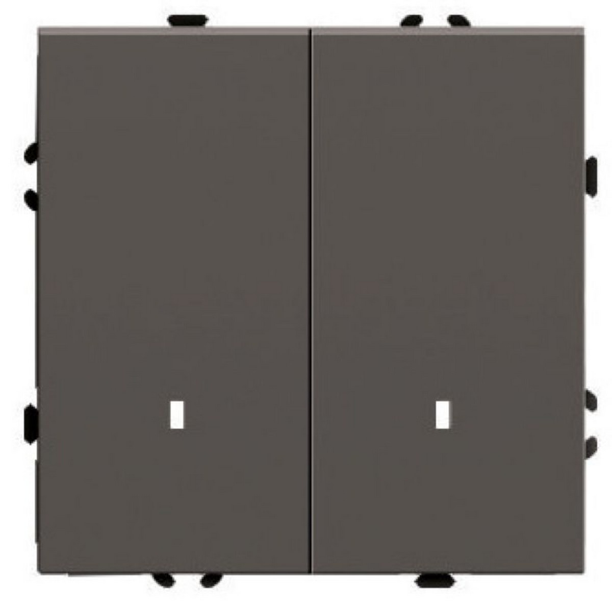 Эмили - Розетки и выключатели Stekker Выключатель 2-клавишный c индикатором STEKKER Эмили RSW10-5102-09 антрацит soft touch 49916