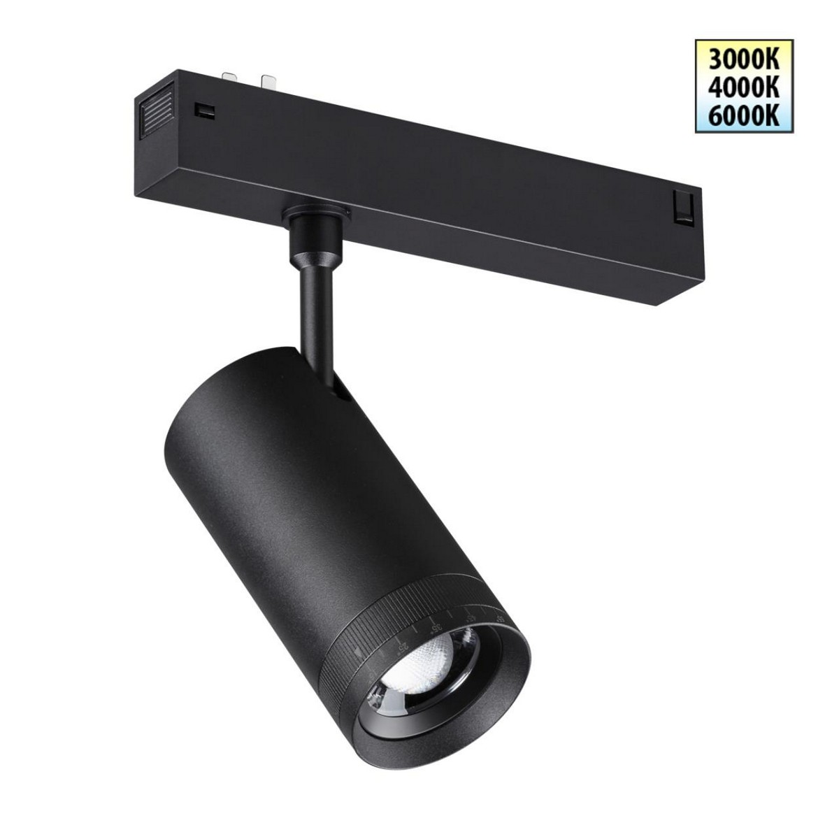 Трековые светодиодные светильники Трековый светодиодный светильник с переключателем цветовой темперетуры NOVOTECH 359961 VECTOR