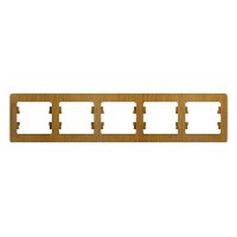 Glossa Дуб Рамка Systeme Electric Glossa Дерево Дуб 5-я, горизонтальная GSL000505