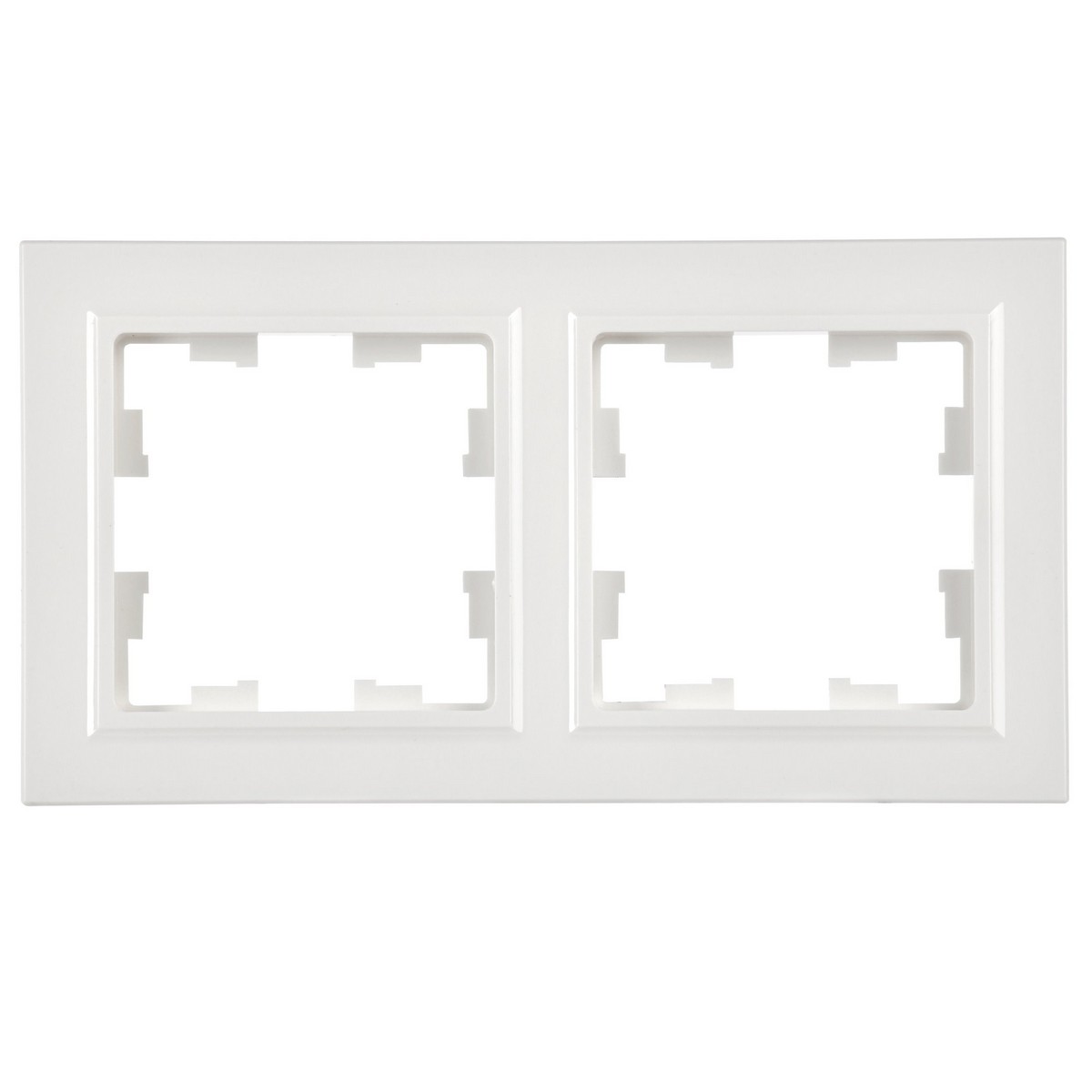 IEK Brite Рамки Рамка IEK BRITE 2-местная РУ-2-БрБ белый BR-M22-K01