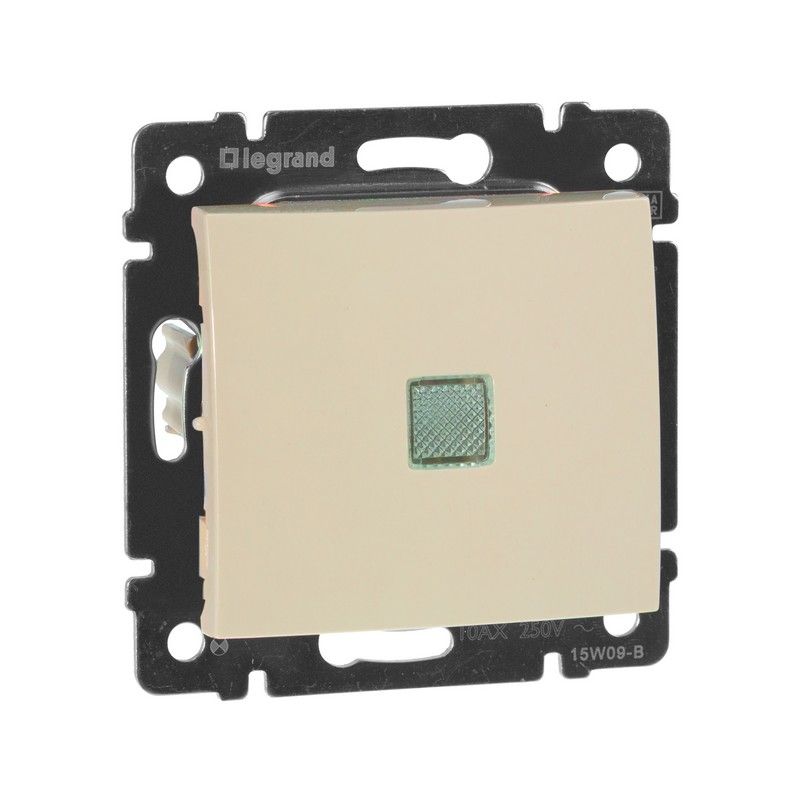 Legrand Valena Classic Кремовый Выключатель Legrand Valena Крем 1-клавишный с подсветкой 774310