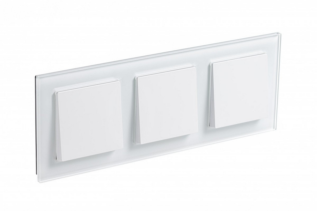 AtlasDesign Рамки Nature Рамка Systeme Electric AtlasDesign Nature Стекло белый 3-ая ATN320103
