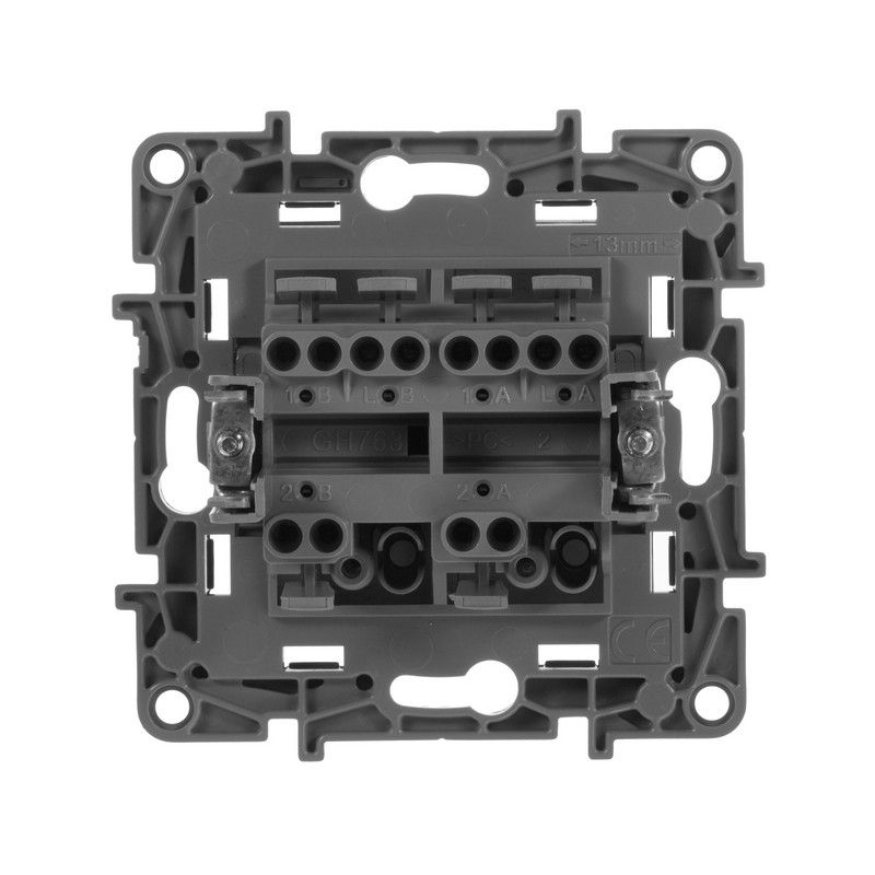 Legrand Etika Антрацит Переключатель Legrand Etika антрацит 2-клавишный, 10А, авт. клем 672612